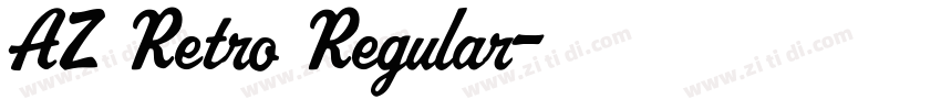 AZ Retro Regular字体转换